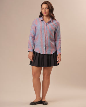 Blue/Red Stripe