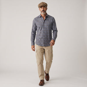 Slate Khaki Check